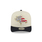 Denver Broncos Chrome White Stars and Stripes 9FIFTY A-Frame Snapback Hat