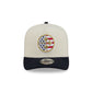 Pittsburgh Steelers Chrome White Stars and Stripes 9FIFTY A-Frame Snapback Hat