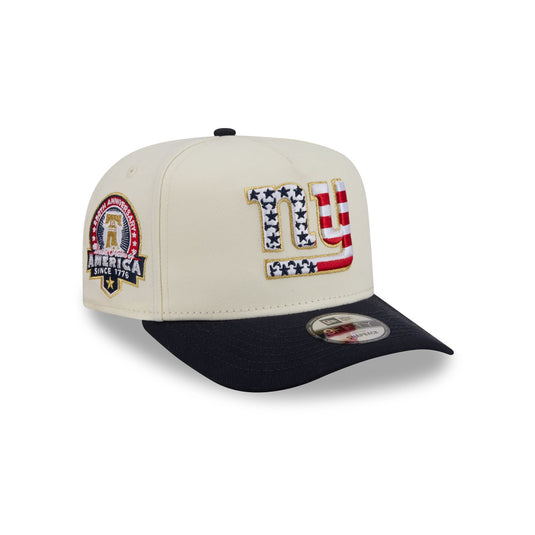 New York Giants Chrome White Stars and Stripes 9FIFTY A-Frame Snapback Hat - New Era Cap
