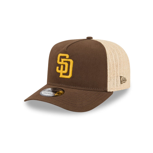 San Diego Padres Grained 9FIFTY A-Frame Snapback Hat - New Era Cap