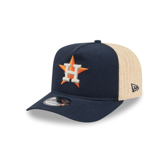 Houston Astros Grained 9FIFTY A-Frame Snapback Hat - New Era Cap