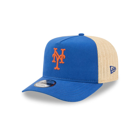 New York Mets Grained 9FIFTY A-Frame Snapback Hat - New Era Cap