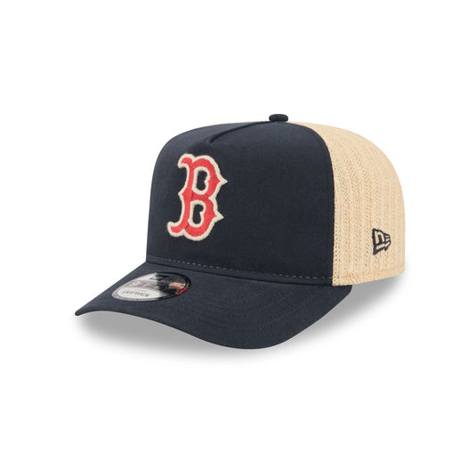 Boston Red Sox Grained 9FIFTY A-Frame Snapback Hat - New Era Cap