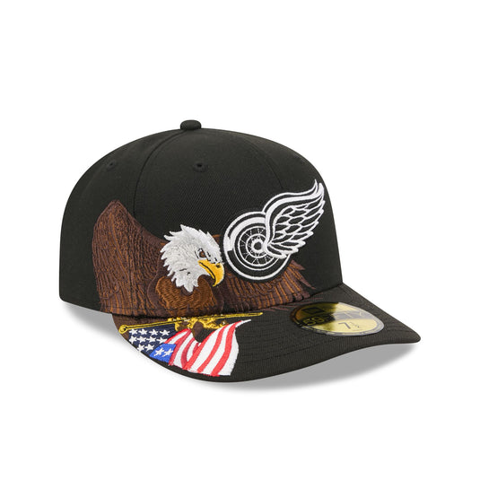 Detroit Red Wings Liberty Eagle 59FIFTY Fitted Hat - New Era Cap