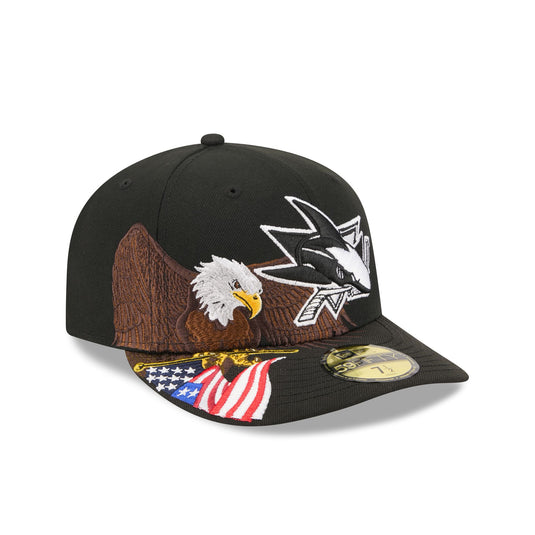 San Jose Sharks Liberty Eagle 59FIFTY Fitted Hat - New Era Cap