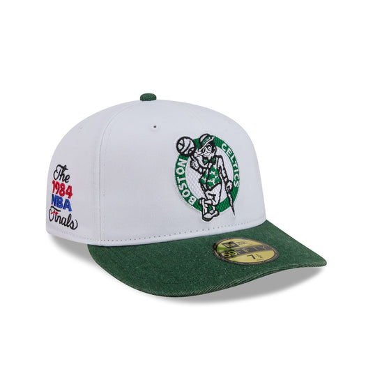 Boston Celtics Hardwood Classics Diamond Stitch White 59FIFTY Fitted Hat - New Era Cap