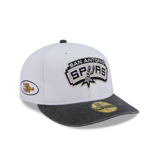 San Antonio Spurs Hardwood Classics Diamond Stitch White 59FIFTY Fitted Hat - New Era Cap