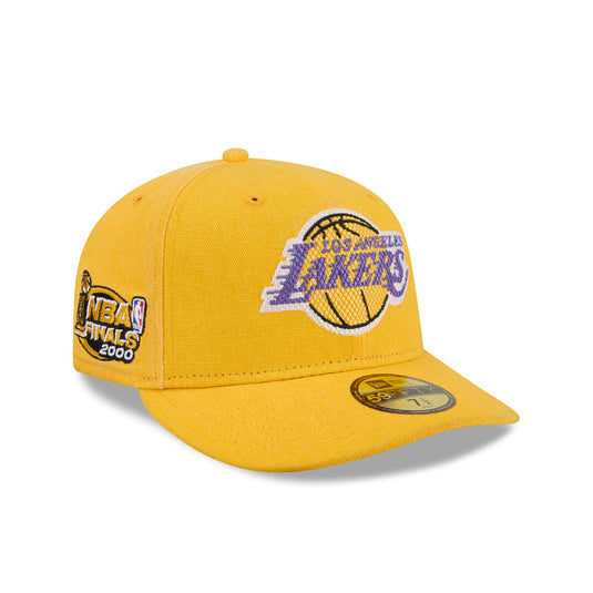 Los Angeles Lakers Hardwood Classics Diamond Stitch Yellow 59FIFTY Fitted Hat - New Era Cap