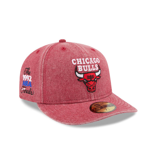 Chicago Bulls Hardwood Classics Diamond Stitch Red 59FIFTY Fitted Hat - New Era Cap