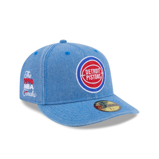Detroit Pistons Hardwood Classics Diamond Stitch 59FIFTY Fitted Hat - New Era Cap