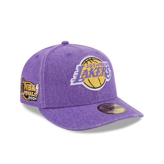 Los Angeles Lakers Hardwood Classics Diamond Stitch 59FIFTY Fitted Hat - New Era Cap