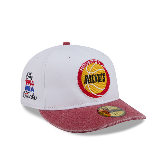 Houston Rockets Hardwood Classics Diamond Stitch White 59FIFTY Fitted Hat - New Era Cap