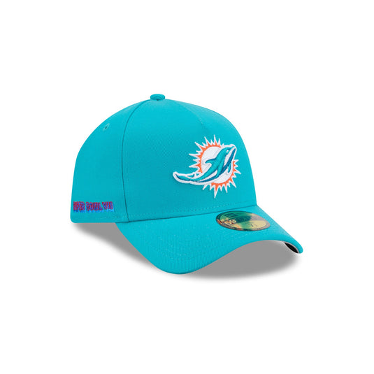 Miami Dolphins Team Side 59FIFTY A-Frame Fitted Hat - New Era Cap