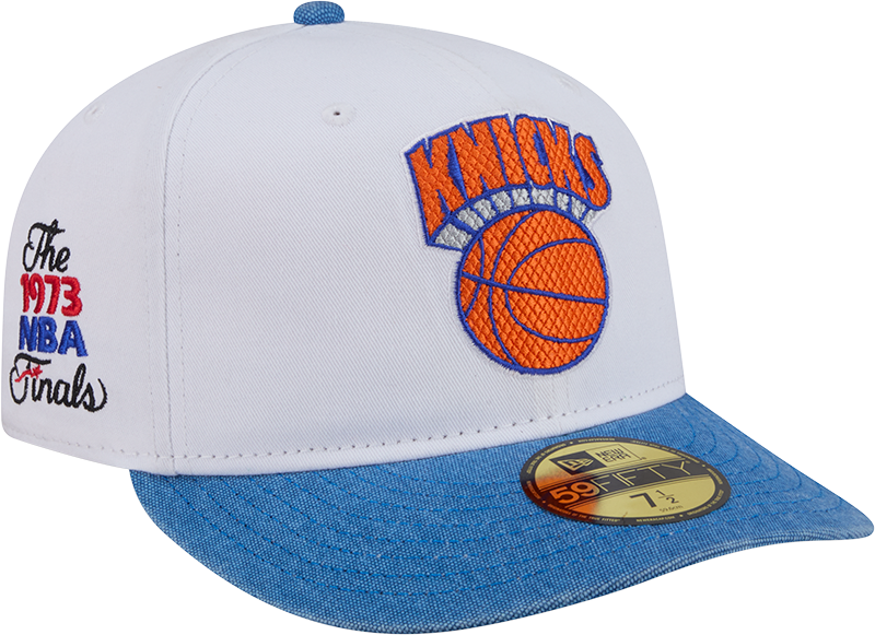New York Knicks Hardwood Classics Diamond Stitch White 59FIFTY Fitted Hat