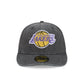 Los Angeles Lakers Hardwood Classics Diamond Stitch Black 59FIFTY Fitted Hat