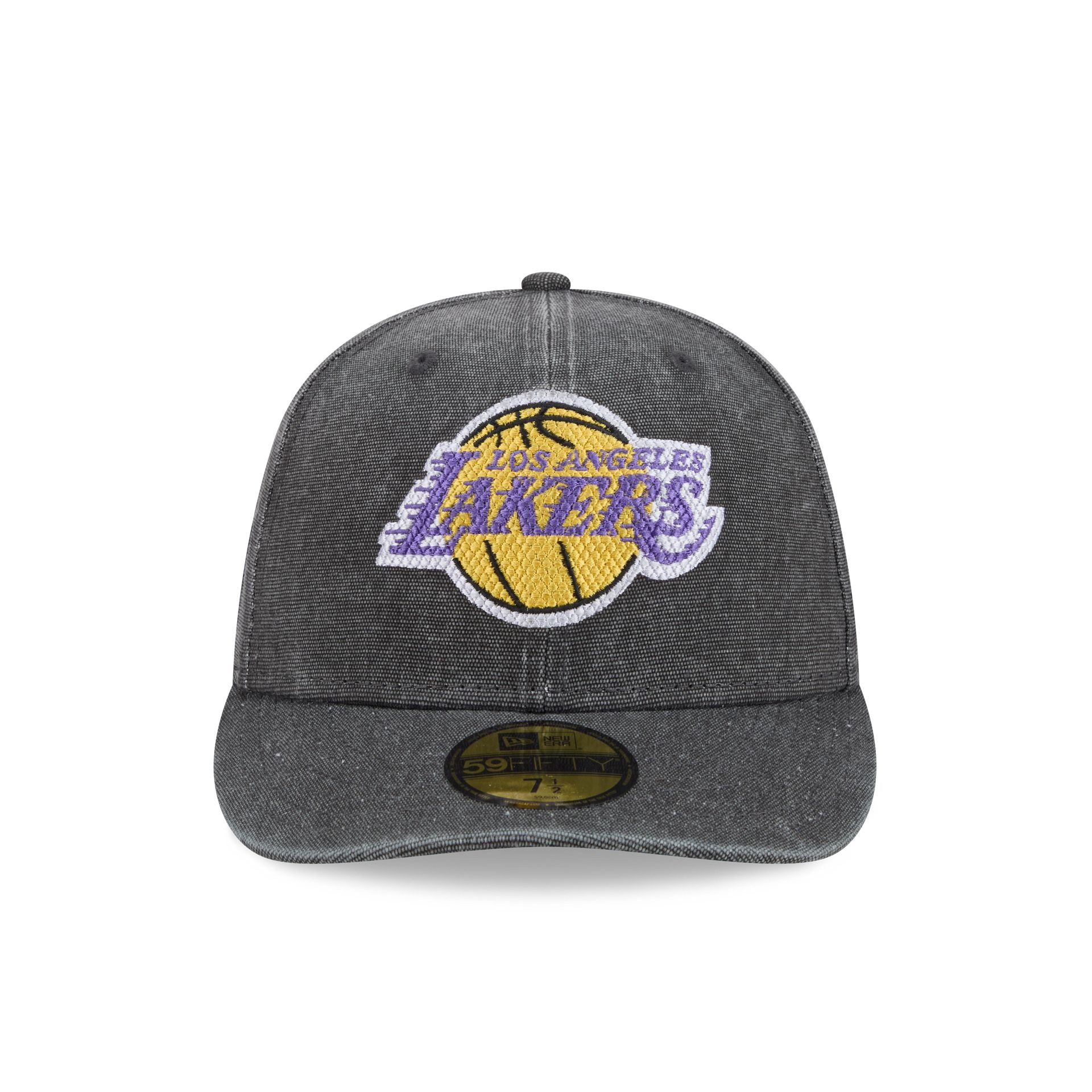 Los Angeles Lakers Hardwood Classics Diamond Stitch Black 59FIFTY Fitted Hat