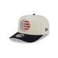 Brooklyn Nets Chrome White Stars and Stripes 9FIFTY A-Frame Snapback Hat
