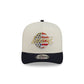 Los Angeles Lakers Chrome White Stars and Stripes 9FIFTY A-Frame Snapback Hat