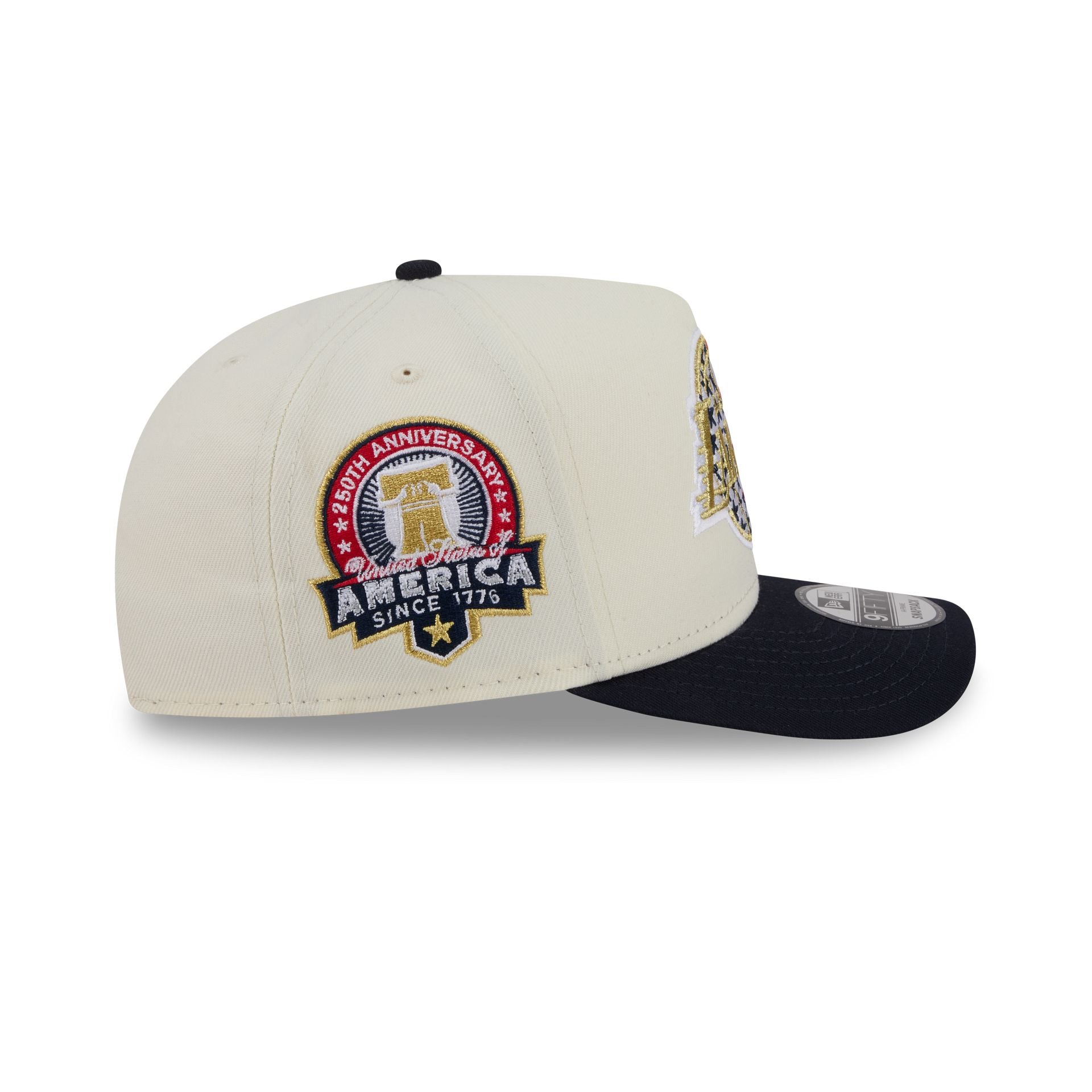 Los Angeles Lakers Chrome White Stars and Stripes 9FIFTY A-Frame Snapback Hat