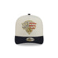 New York Knicks Chrome White Stars and Stripes 9FIFTY A-Frame Snapback Hat