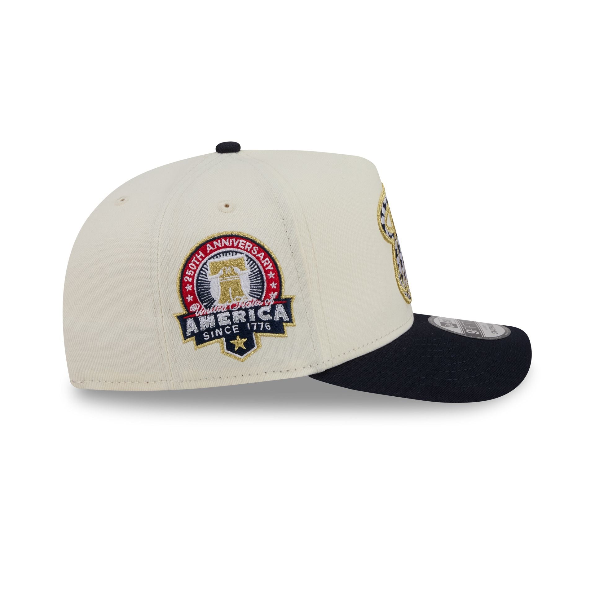 Miami Heat Chrome White Stars and Stripes 9FIFTY A-Frame Snapback