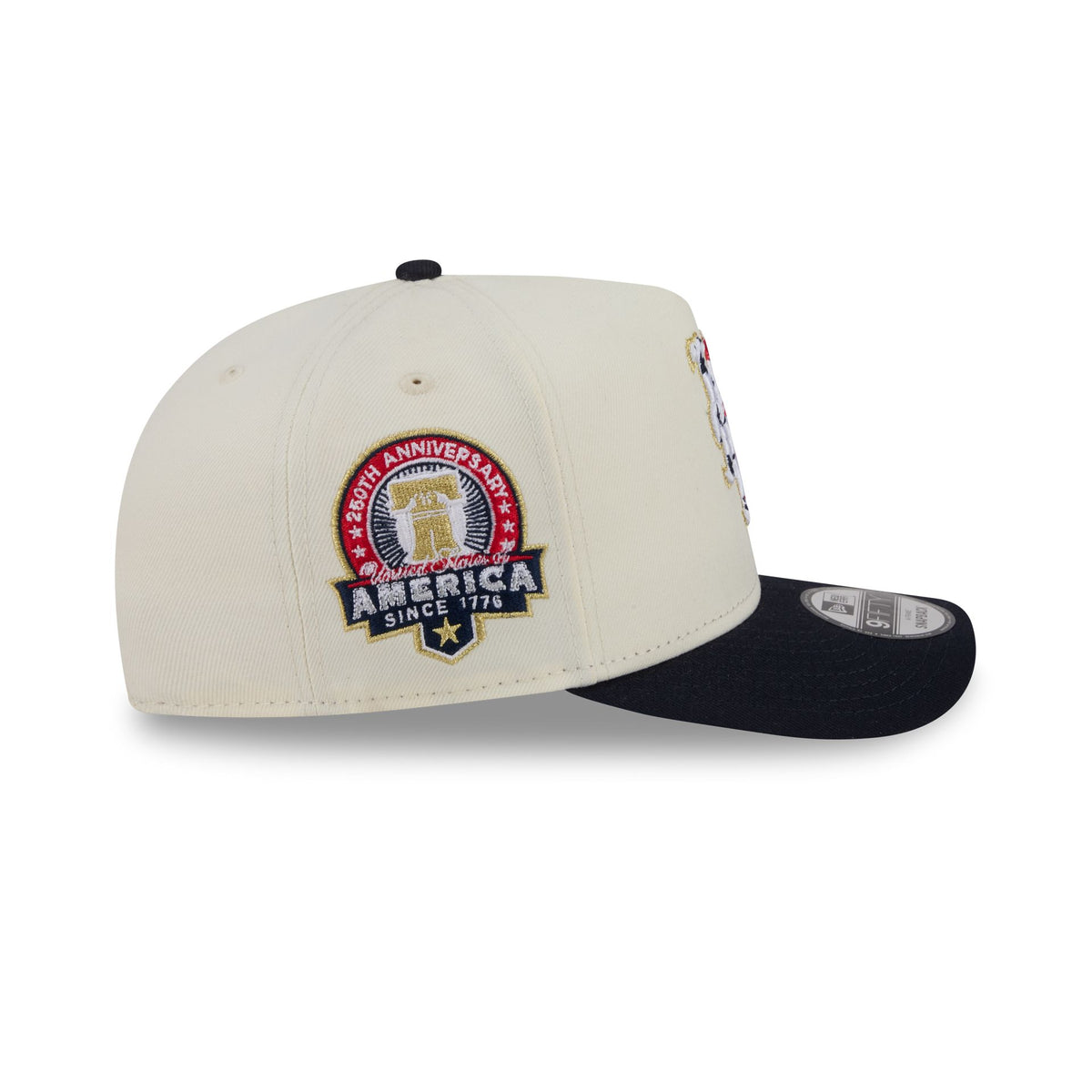 New York Mets Chrome White Stars and Stripes 9FIFTY A-Frame Snapback Hat