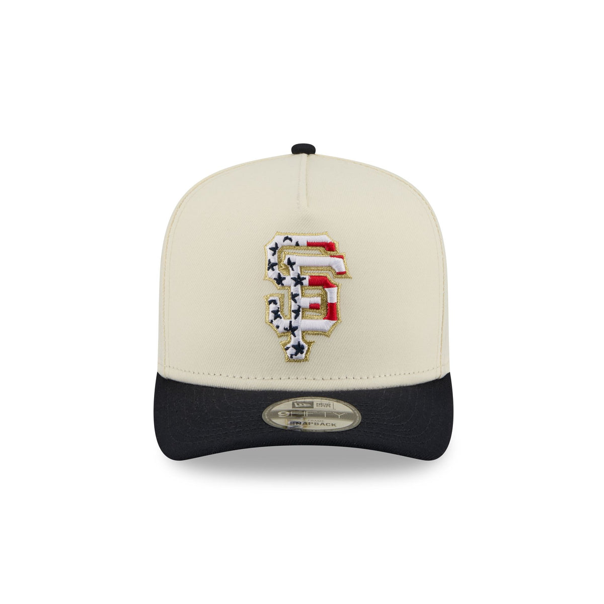 San Francisco Giants Chrome White Stars and Stripes 9FIFTY A-Frame Snapback Hat