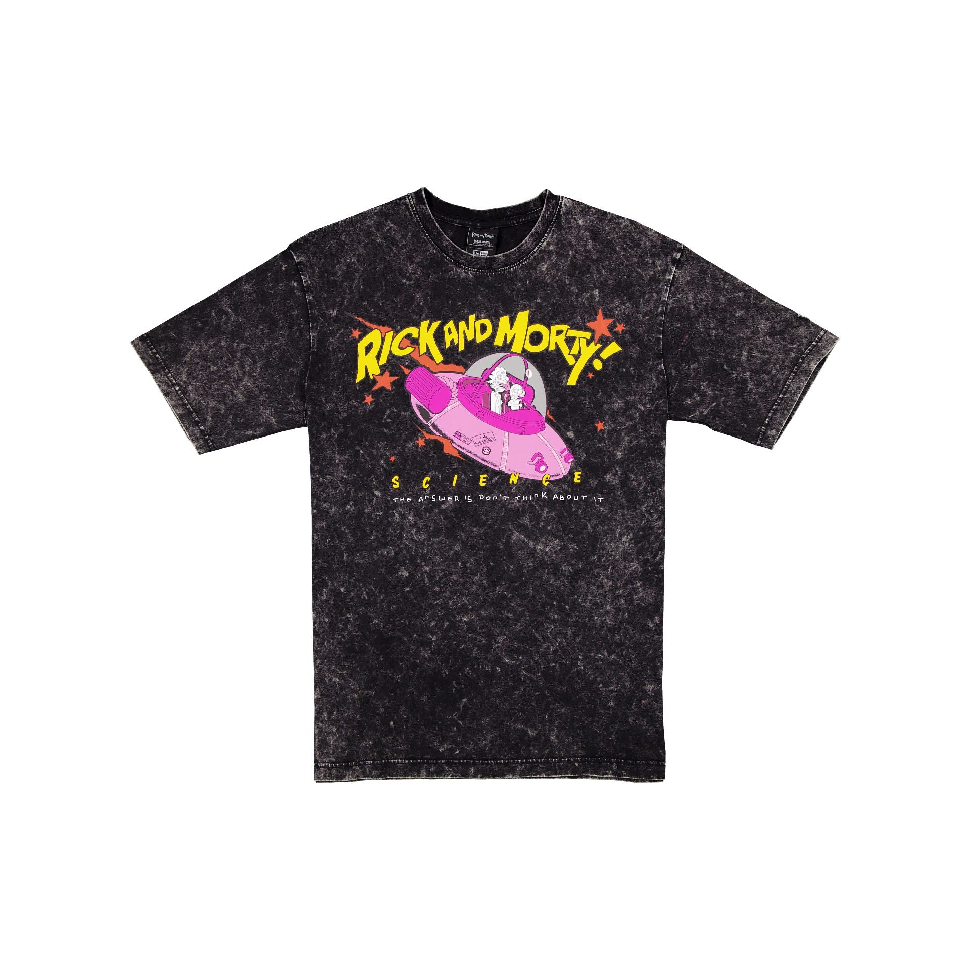 Rick and Morty Washed Black T-Shirt