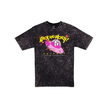 Rick and Morty Washed Black T-Shirt
