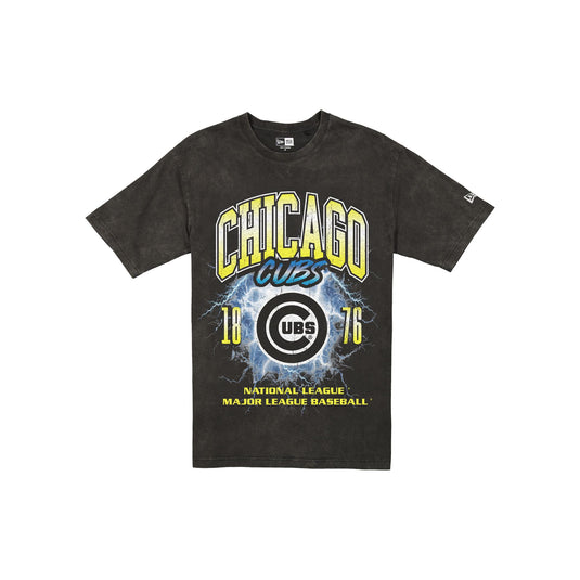 Chicago Cubs Lifestyle Graphics Storm Black T-Shirt - New Era Cap