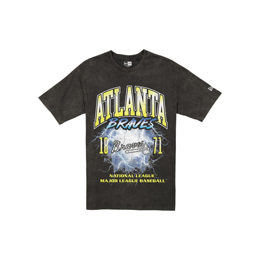 Atlanta Braves Lifestyle Graphics Storm Black T-Shirt - New Era Cap
