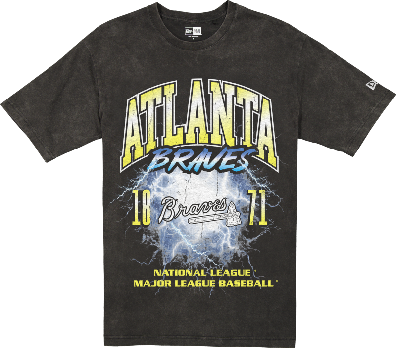 Atlanta Braves Lifestyle Graphics Storm Black T-Shirt