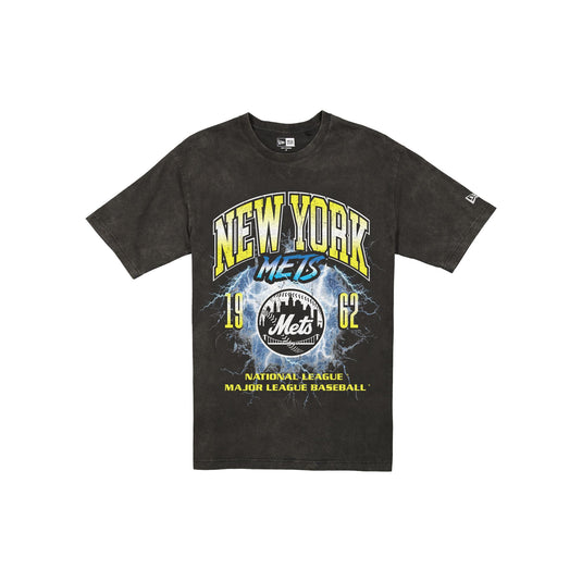 New York Mets Lifestyle Graphics Storm Black T-Shirt - New Era Cap