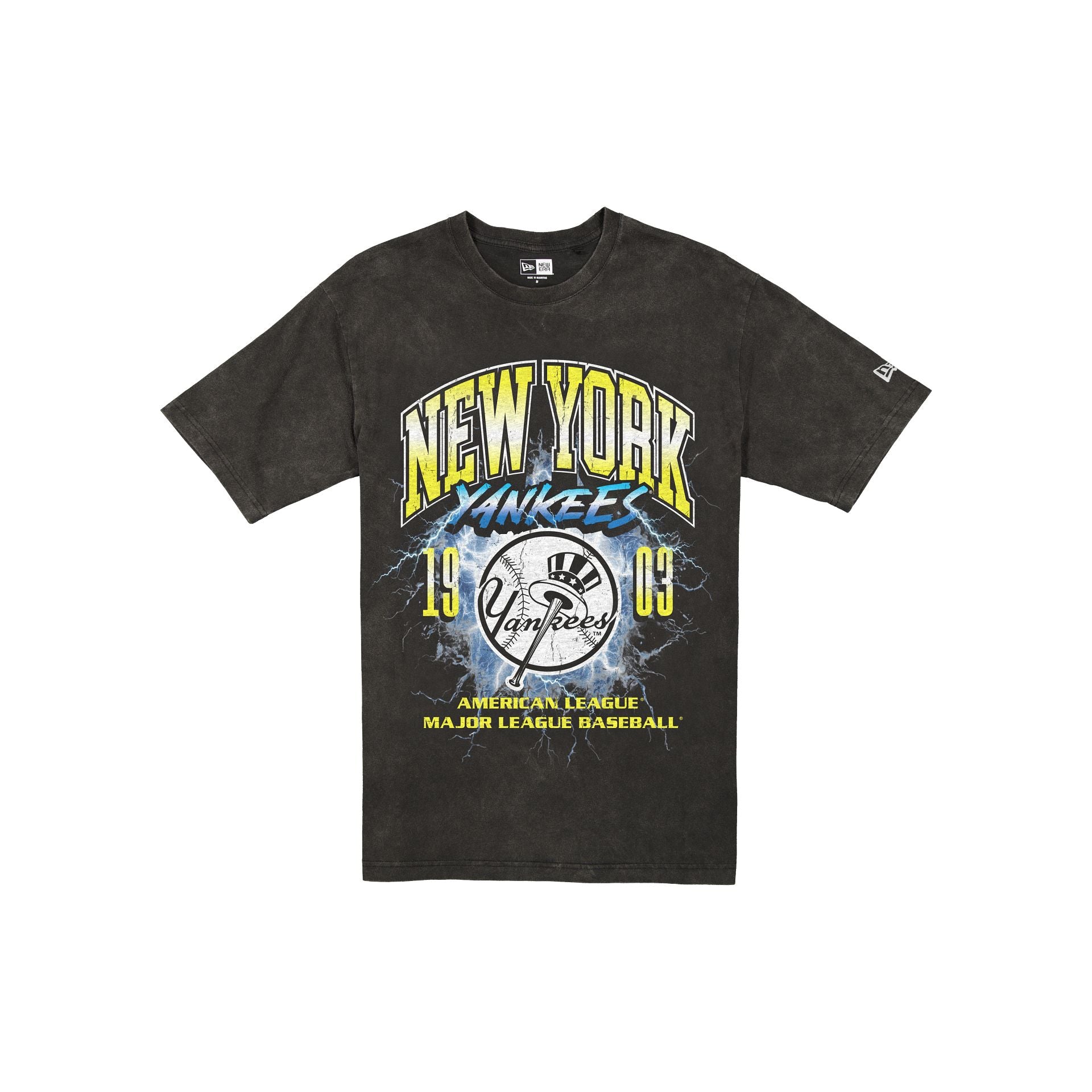 New York Yankees Lifestyle Graphics Storm Black T-Shirt