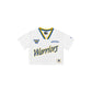 Golden State Warriors Sport Classics Women's Cropped White T-Shirt