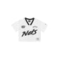Brooklyn Nets Sport Classics Women's Cropped White T-Shirt
