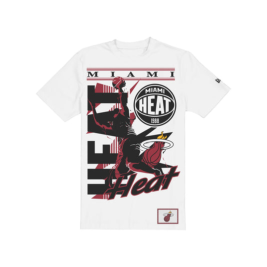 Miami Heat Sport Classics Player White T-Shirt - New Era Cap