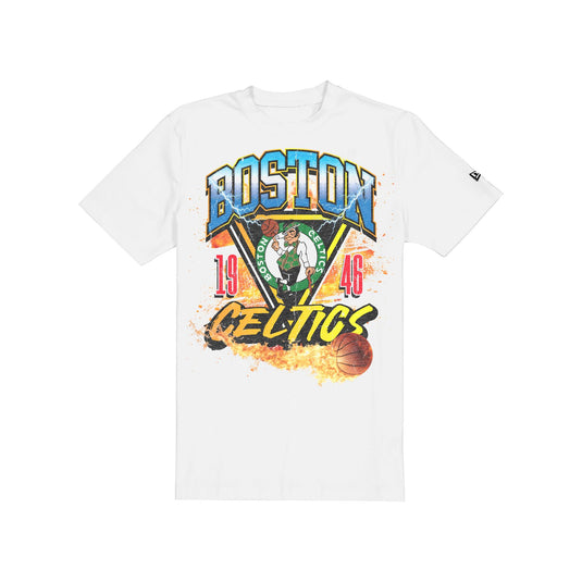 Boston Celtics Lifestyle Graphics Fireball White T-Shirt - New Era Cap