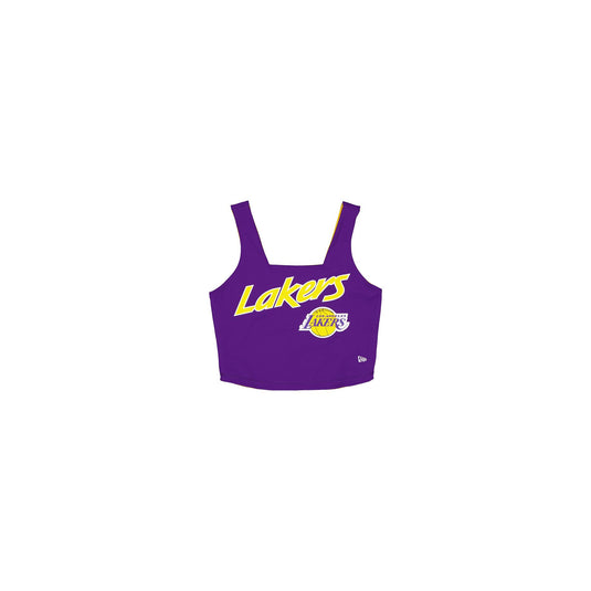 Los Angeles Lakers Sport Classics Reversible Women's Cropped Tank Top - New Era Cap