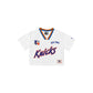 New York Knicks Sport Classics Women's Cropped White T-Shirt