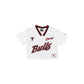 Chicago Bulls Sport Classics Women's Cropped White T-Shirt