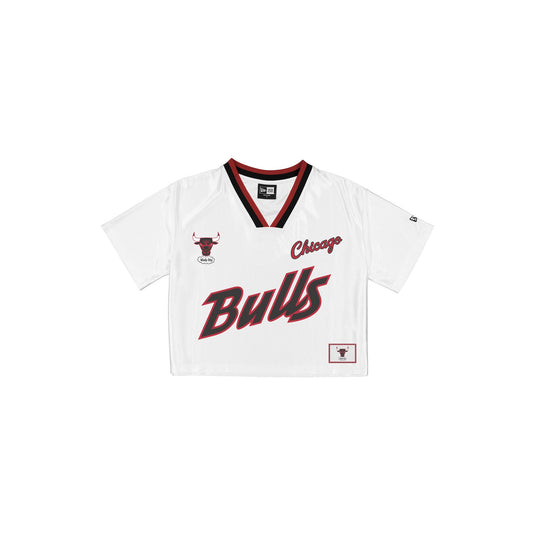Chicago Bulls Sport Classics Women's Cropped White T-Shirt - New Era Cap