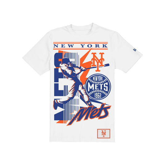 New York Mets Sport Classics Player White T-Shirt - New Era Cap