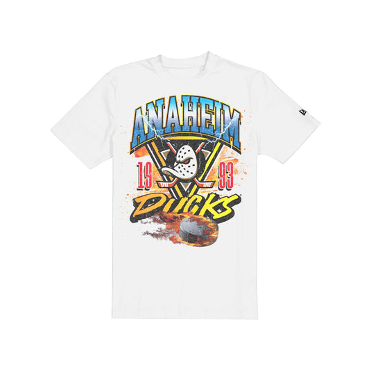 Anaheim Ducks Lifestyle Graphics Fireball White T-Shirt - New Era Cap
