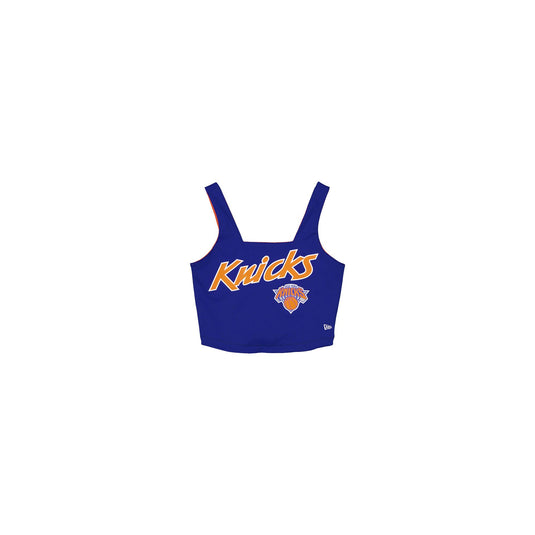 New York Knicks Sport Classics Reversible Women's Cropped Tank Top - New Era Cap