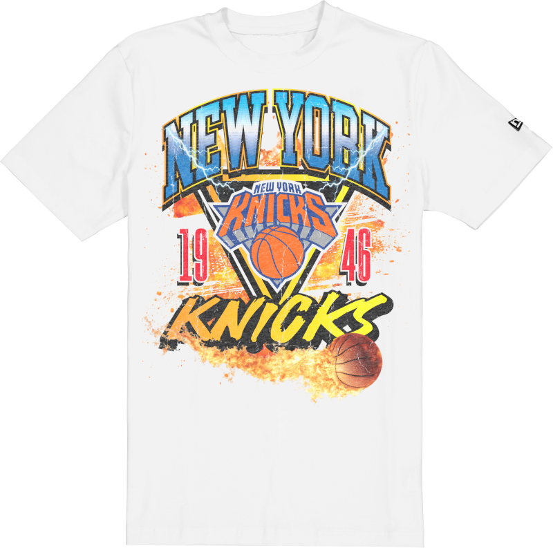 New York Knicks Lifestyle Graphics Fireball White T-Shirt