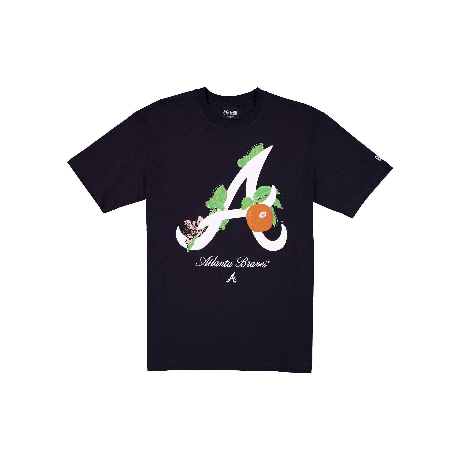 Atlanta Braves Lifestyle Graphics Floral Embroidery T-Shirt