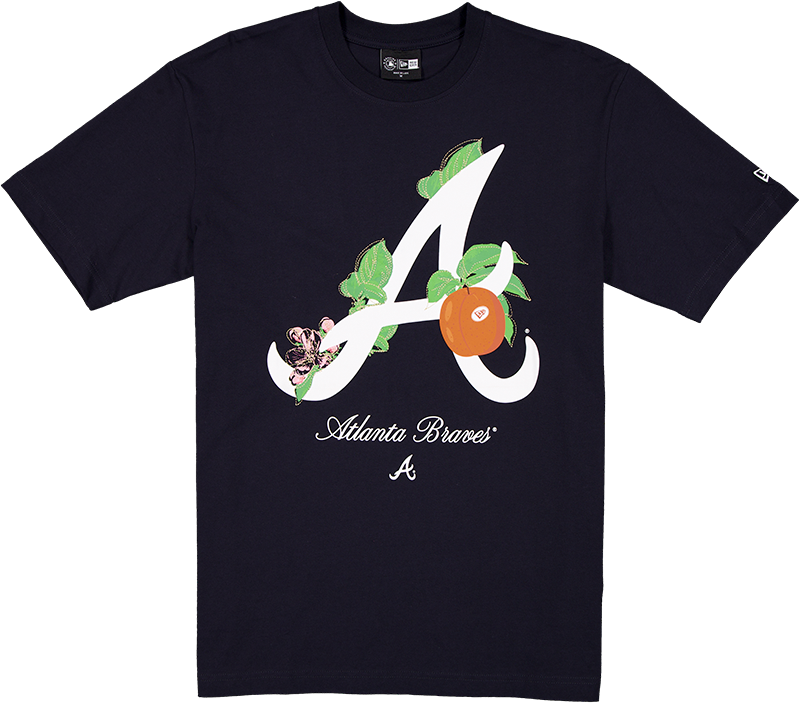 Atlanta Braves Lifestyle Graphics Floral Embroidery T-Shirt