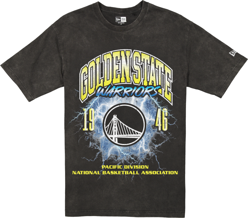 Golden State Warriors Lifestyle Graphics Storm Black T-Shirt