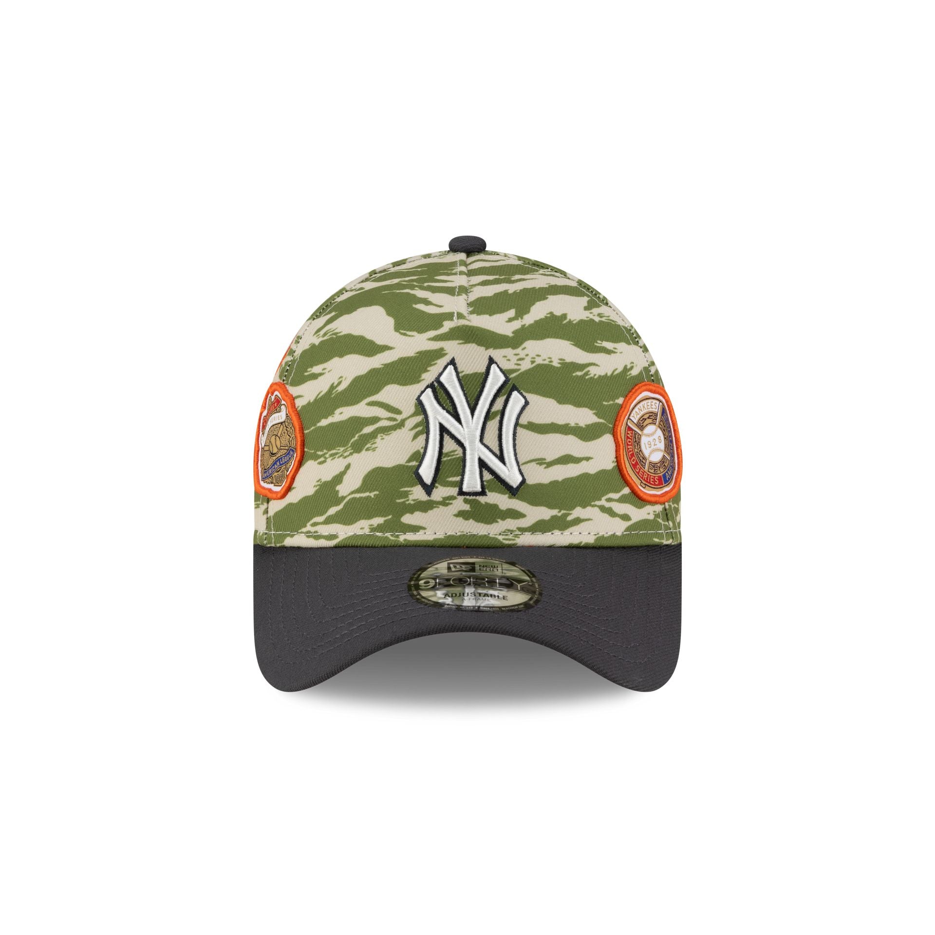 New York Yankees Tiger Camo Patches 9FORTY A-Frame Snapback Hat